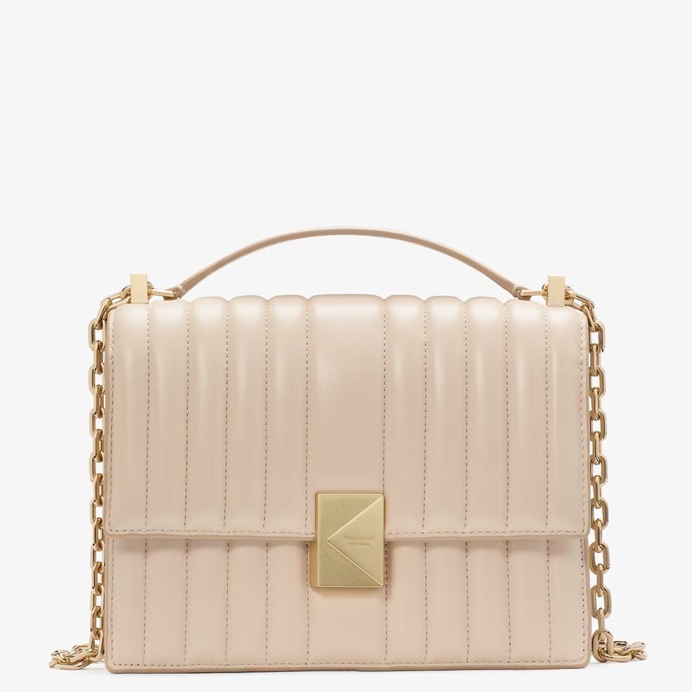 Kate spade Deco Quilted Chain Shoulder Bag - Milk Glass - NWT & Sealed